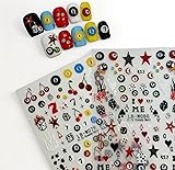 SIMAYKUWA 3D Nail Stickers for Pool & Dice Design