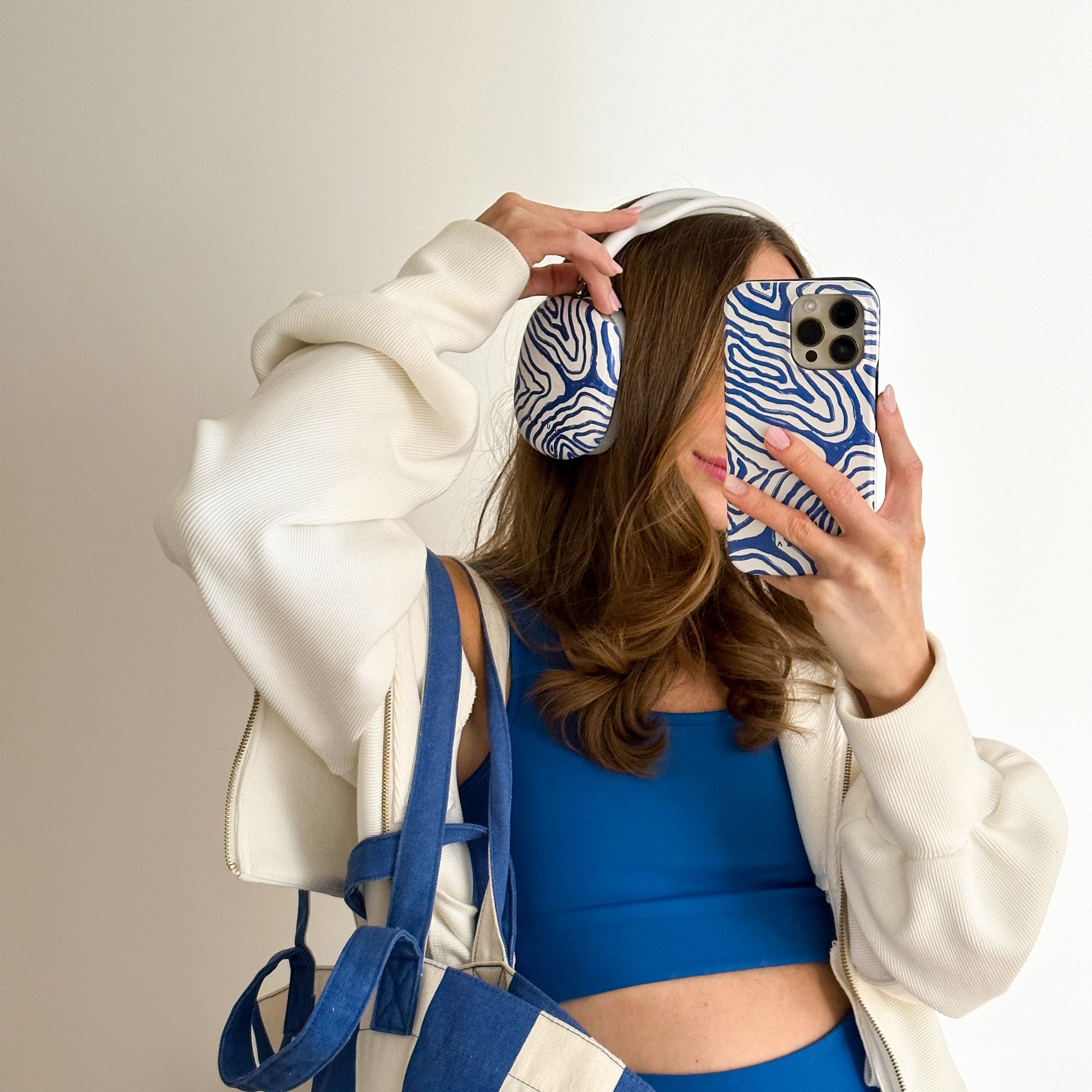 BURGA Phone Case for iPhone 14 - Cute, Trendy, Aesthetic, Pattern Phone Cover, Hard Shell Protection - fits Apple iPhone 14 Case for Women and Men, Blue Ocean Waves - Image 6