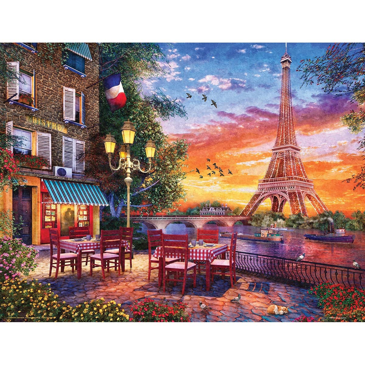 Springbok 500 Piece Jigsaw Puzzle Paris Romance - Unique Cut Pieces