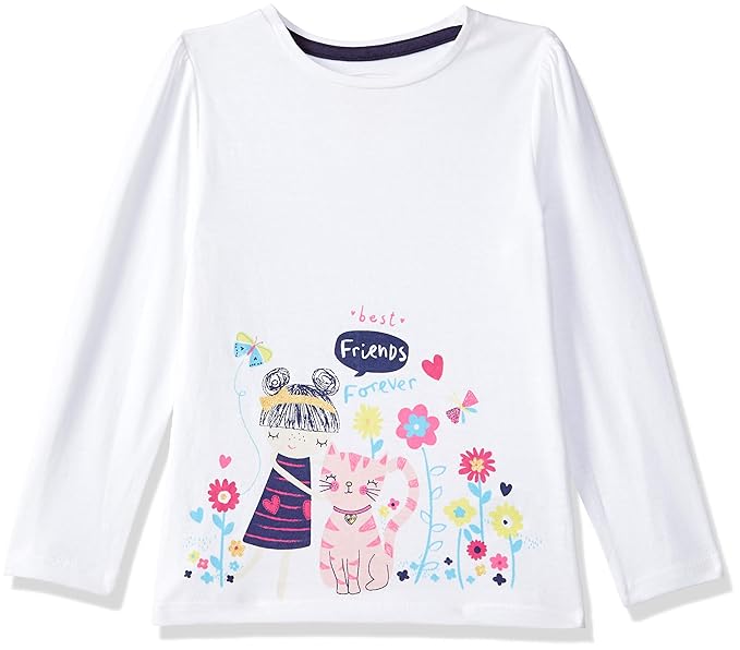 Baby Girls Animal Print Regular Fit T-Shirt