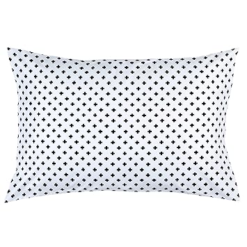 Amazon Com Carousel Designs Onyx Mini Swiss Cross Pillow Case
