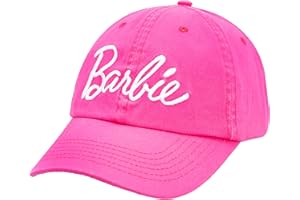 Barbie Girls Hat Baseball Cap with Adjustable Strap – Cotton Hat for Girls 5-13 Years Old, Snapback Hat