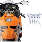 STOMPGRIP | Motorcycle Center Tank Pad Protector | Universal Fit | Old School | Volcano Clear