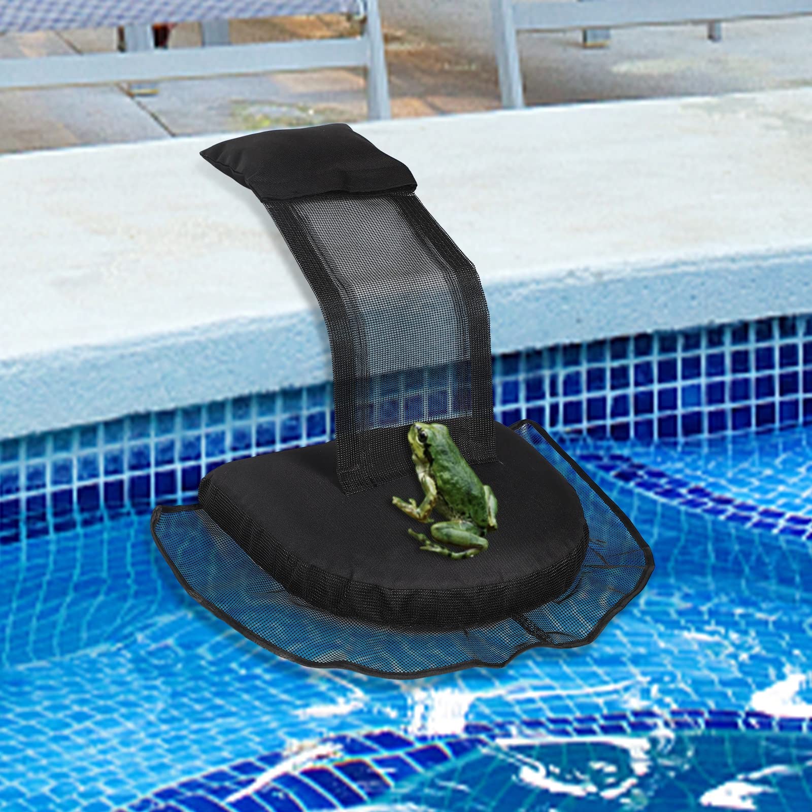 Photo 1 of MorTime Animal Saving Escape Ramp, Swimming Pool Floating Animal Saver Rescue Tool for Outdoor Critter Frog Chipmunk (1 Pack)