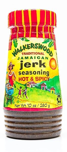 WALKERSWOOD TRADITIONAL JAMAICAN JERK SEASONING, HOT & SPICY, 10 OZ