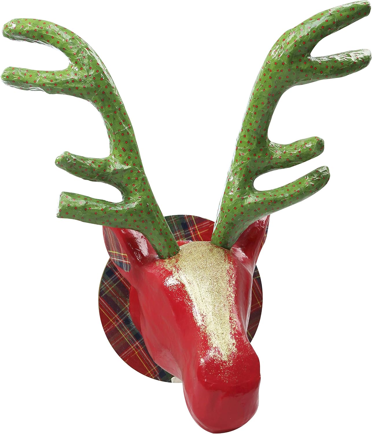 Décopatch Reindeer Trophy Head Mache, Brown, 27x38x39cm - Image 3