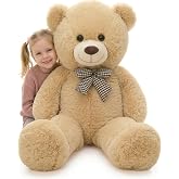 MaoGoLan Giant Teddy Bear Plush Toy - Ultra Soft &amp; Cute Large Stuffed Animal 39 inches, Perfect for Baby Showers, Birthdays, Valentine&rsquo;s Day Gifts (Kids, Couples, Family), Tan