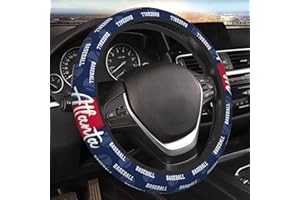 PKIHGXA Steering Wheel Cover, Universal 15 Inch Car Wheel Cover for Baseball Fans Men Women, Fit for Suvs,Trucks,Sedans,Cars