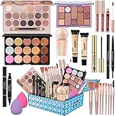 Makeup Kit for Women Full Kit Makeup Set for Teens Teenager Makeup Gift Set for Teen Girls Women Eyeshadow Foundation Makeup Kit for Teens Christmas