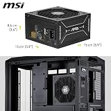 MSI MAG A750GLS 750W ATX 3.1 PSU 80 PLUS Gold PCIe 5.1 Native 12V-2x6 view 6