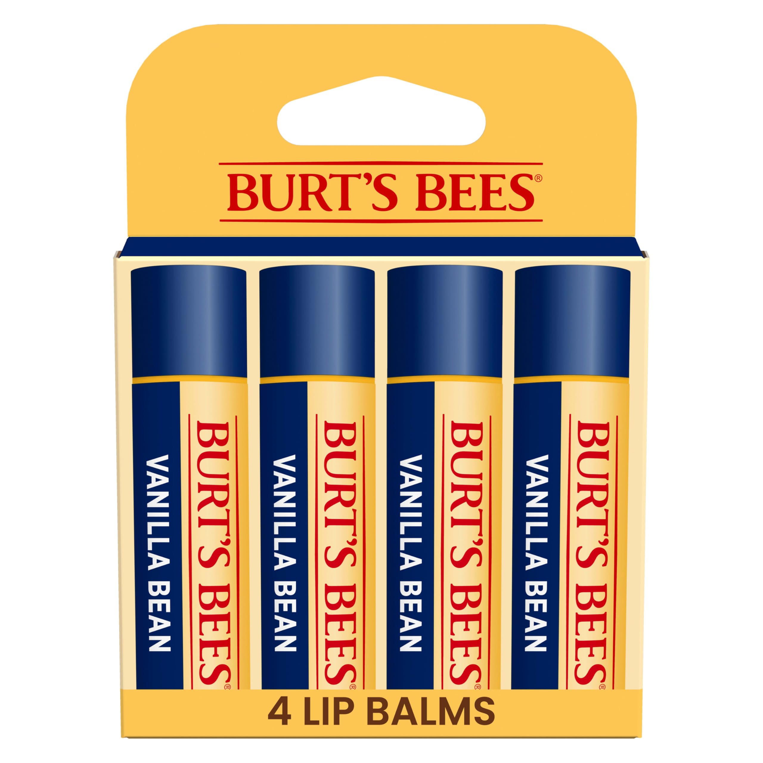 Burt's Bees Vanilla Bean Lip Balm (PACK OF 4)