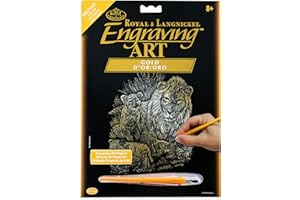 ROYAL & LANGNICKEL Royal and Langnickel Gold Engraving Art, Lion and Cubs