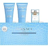 Versace Man Eau Fraiche By Gianni Versace For Men Edt .17 Oz Mini & After Shave Balm .8 Oz Mini & Shower Gel .8 Oz Mini