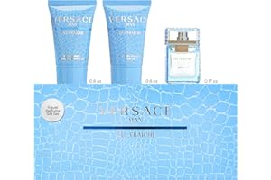 Versace Man Eau Fraiche By Gianni Versace For Men Edt .17 Oz Mini & After Shave Balm .8 Oz Mini & Shower Gel .8 Oz Mini