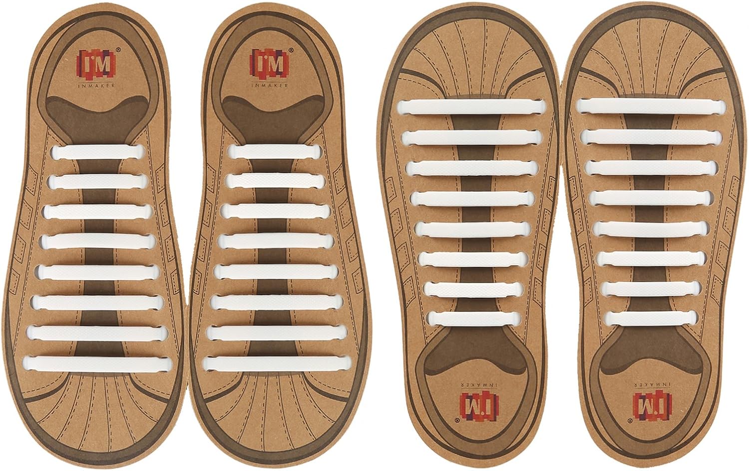INMAKER No Tie Shoelaces for Kids and Adults, 2 Pack Elastic Sneakers Shoe Laces…: Clothing