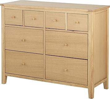 Tesco New Ruskin Modern 8 Drawer Chest Oak Effect Amazon Co