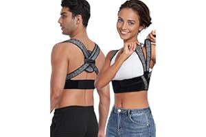 Enthra Posture Corrector for Women Men,BI-Straps Back Straightener - Bamboo Fiber Back Brace Posture Corrector - Instant Upper Back Pain Relief