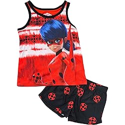 Miraculous Lady Bug Girls' Little Pajama Sleepwear