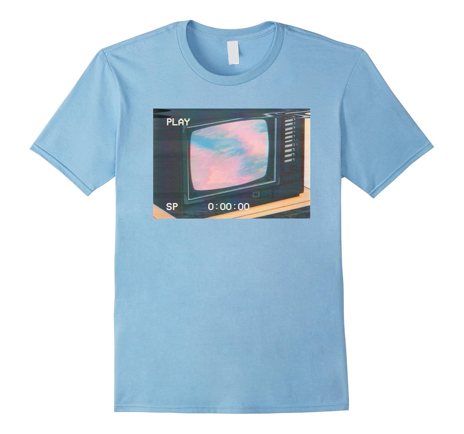 Vaporwave Static TV Set Retro Anime T-Shirt-ANZ