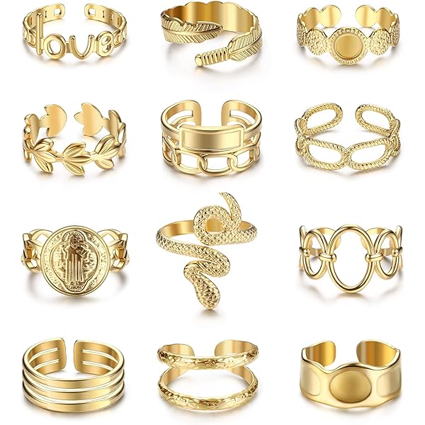 Anillos De Nombre Apilables Anillos Para Mujer Anillo De - España