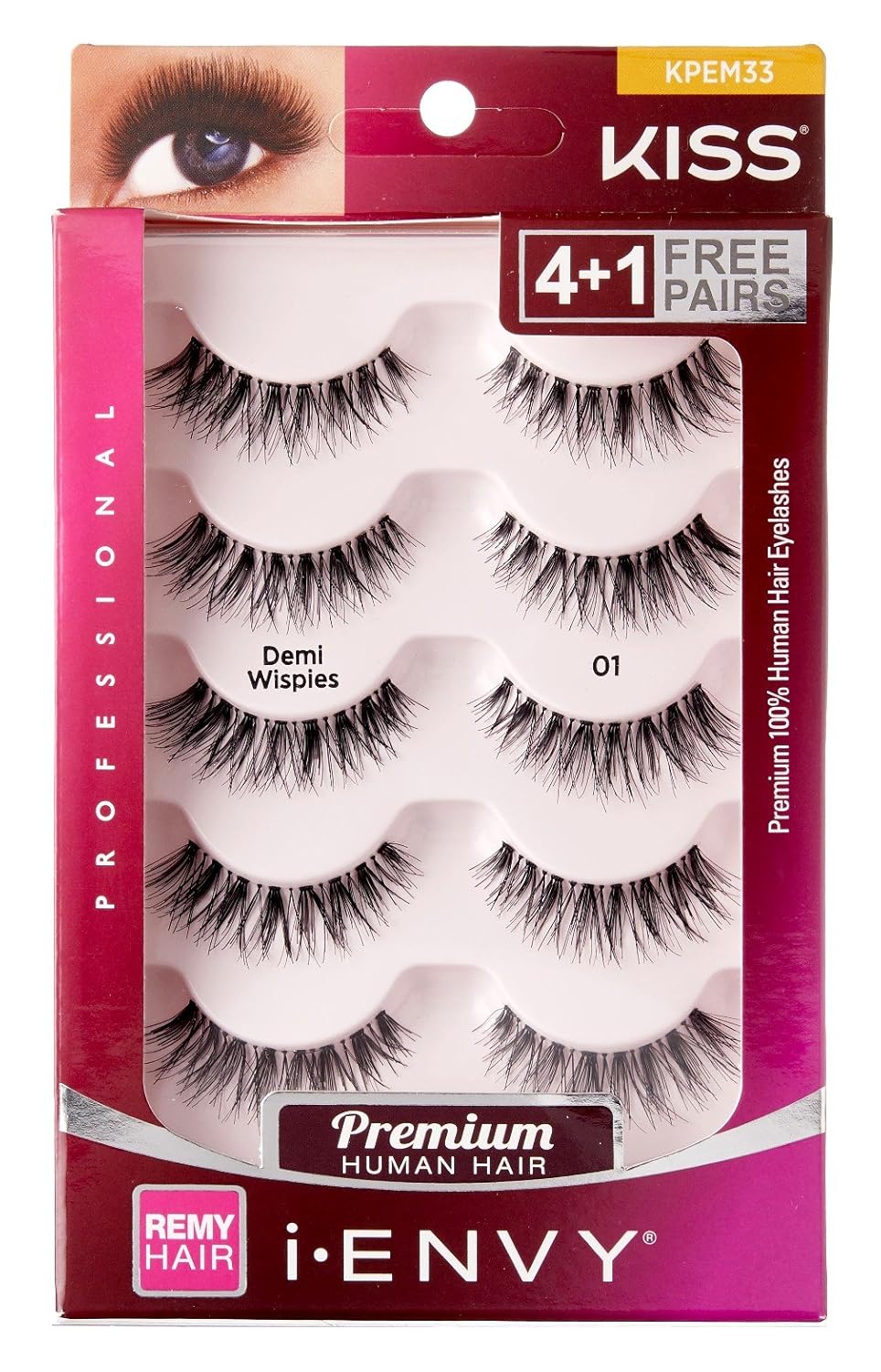 Kiss I Envy Beyond Naturale 01 Lashes Demi Wispies Value Pack (6 Pack)