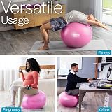 Core Balance Anti Burst Gym Ball 45-85cm with Pump Pink view 3