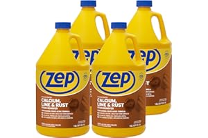 Zep CLR Calcium, Lime and Rust Stain Remover Concentrate - 1 Gal (Case of 4) - ZUCAL128 - Professional Grade Acidic Formula