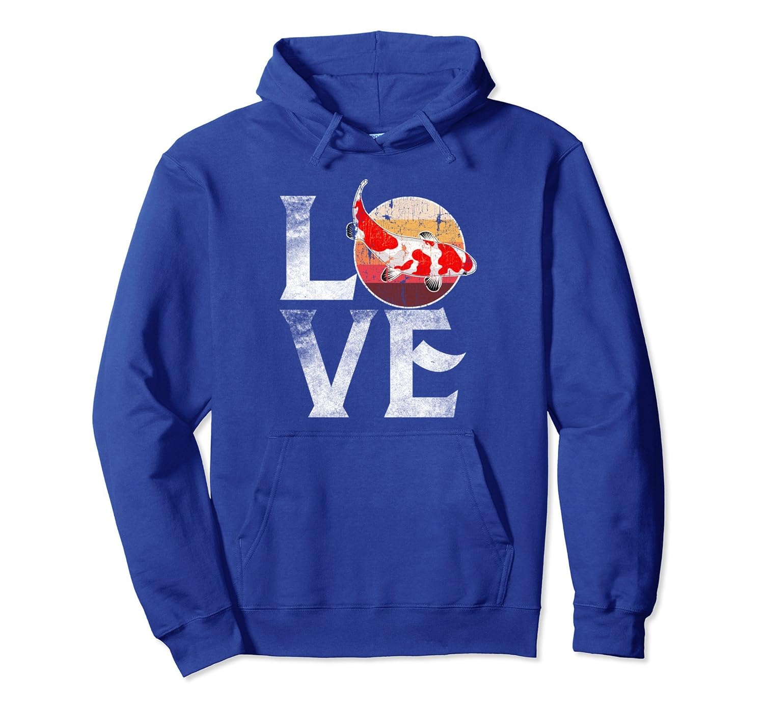 Love Koi Fish Japanese Symbol Hoodie Carp Mom Dad Gifts-anz