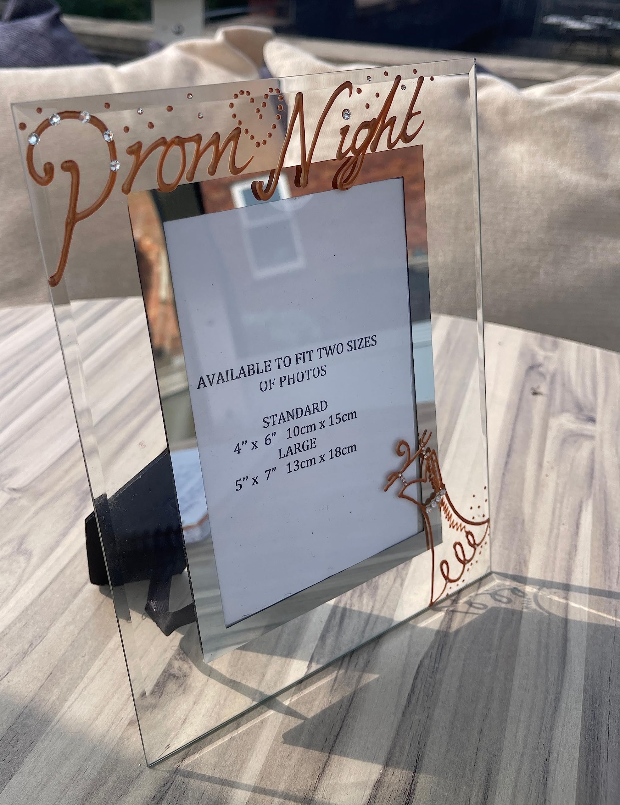 Prom Night Photo Frame: Port (Copper with Crystals)