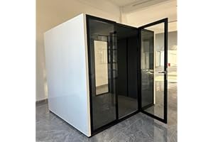 KB Housing Soundproof Office Pod Phone Booth – Private, Acoustic Vocal Booth Designed for Office Phone Calls, Remote Work, Video Conferences, and Focused Productivity (White, XL)