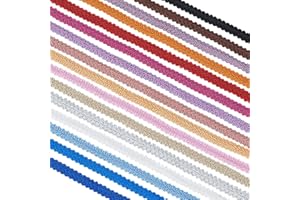 PH PandaHall 34yards Gimp Braid Trim, 16 Colors Braided Cord Polyester Woven Braid Trim Decorative Gimp Trim Ribbon for Sewing Hand DIY Crafts Costume Home Decorative, 3/8 Inch~1/2 Inch