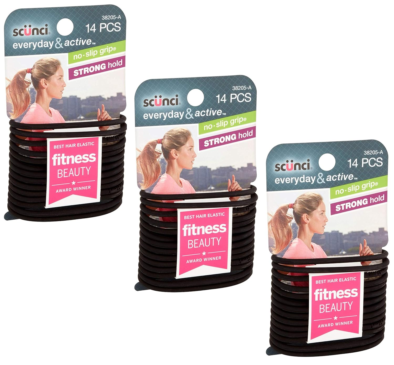 Buy Scunci The Evolution No Slip Grip Gel Hair Ties Black 14 Ct