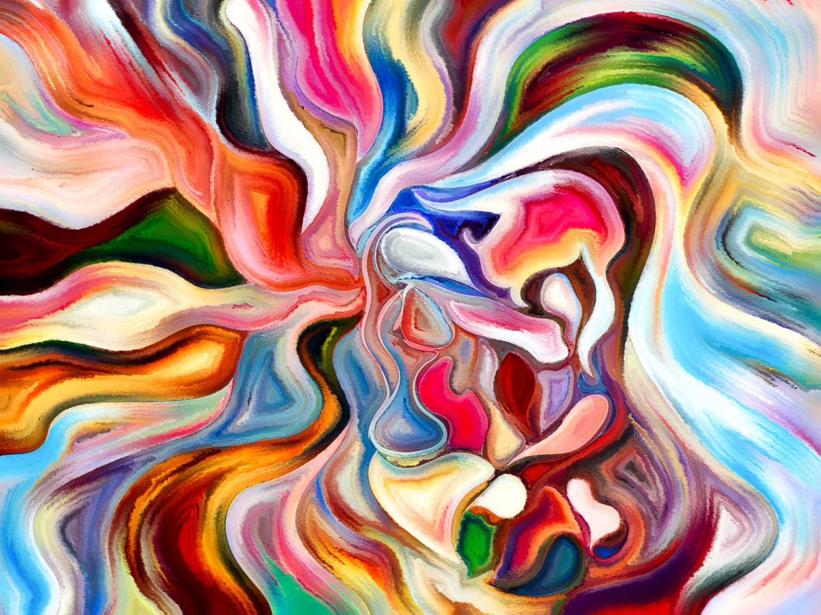 MISITU Jigsaw 1000 Pieces for Adults Art Jigsaw Puzzles Gift for Children above 14 Years, Colorful Abstract Home Decor