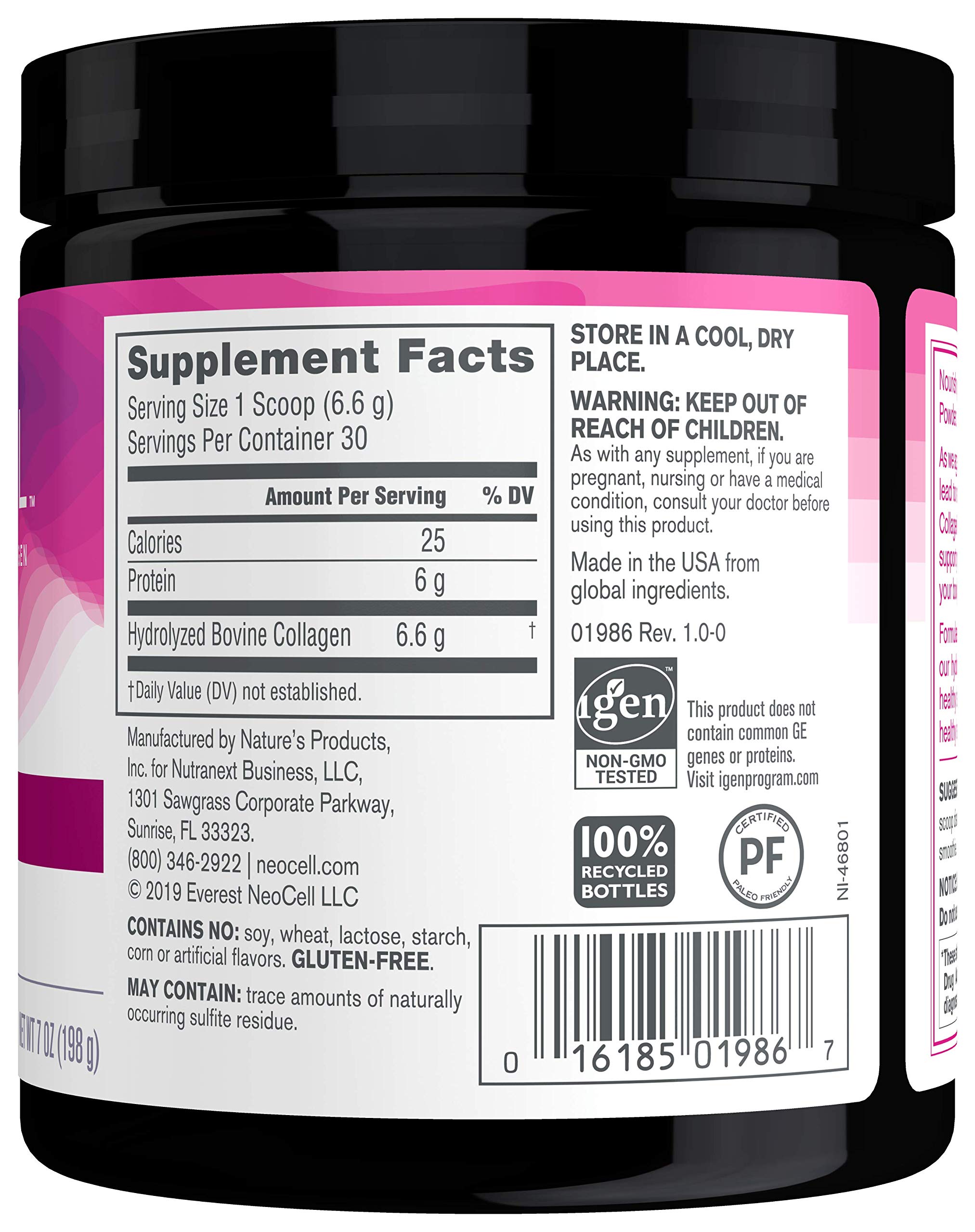 NeoCell Super Collagen Powder, 6,600mg Types 1 & 3 GrassFed Collagen