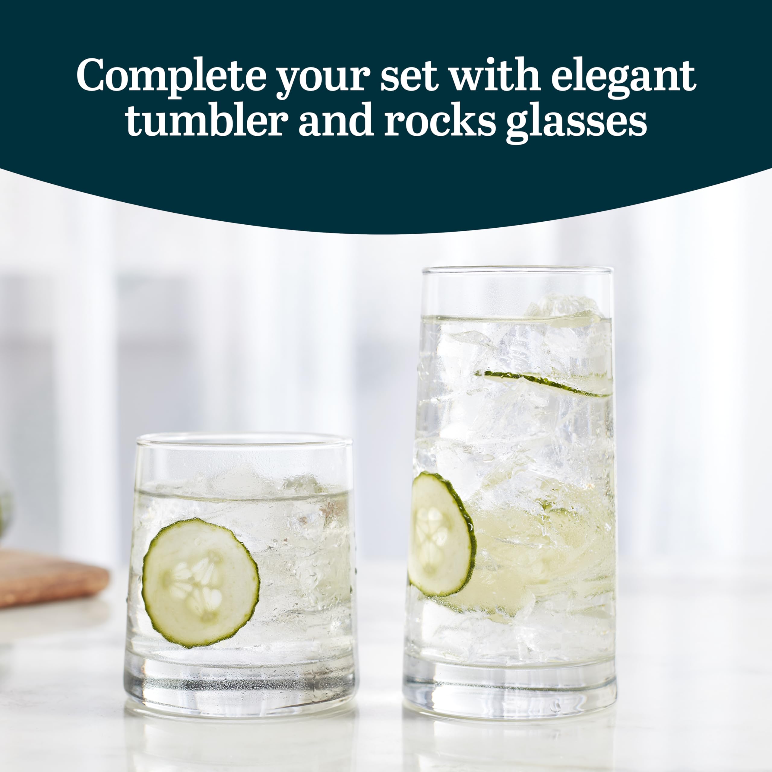 Libbey Cabos 16-Piece Tumbler and Rocks Glass Set