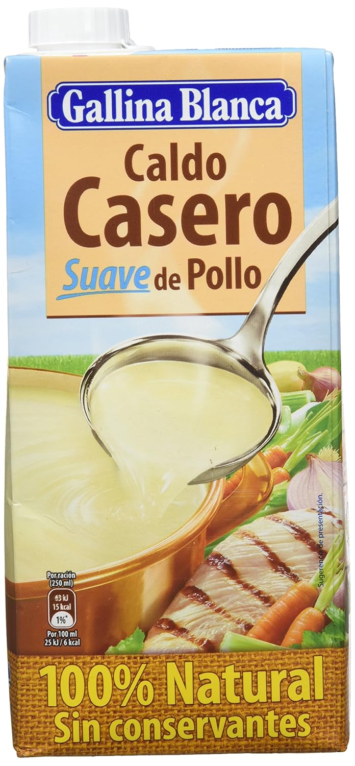 Gallina Blanca Caldo Casero Suave de Pollo, 100% natural - 1000 ml ...