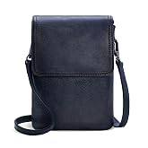 Iswee Rfid Blocking Small Crossbody Bag for Women Travel Classic Style | Genuine Leather,Adjustable Shoulder Strap,Fits 6.9" Phone,Anti-Theft Purse,Perfect for Daily Use and Weekend Travel