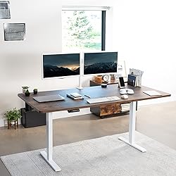 VIVO Electric 71 x 36 in Rustic Standing