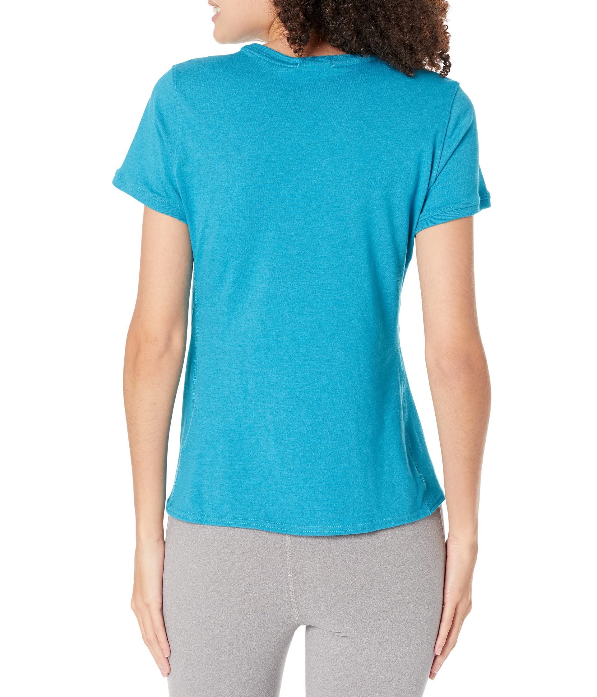 221614463 Distance Short Sleeve 2.0 T-Shirt Donna Htr Lagoon Taglia 25