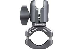 FANAUE Single Socket Arm with Handlebar Clamp Mount U-Bolt Base Compatible with RAM Mounts 1 Inch Ball Head and Bike Motorcycle Phone Holder, Can be Installed on 0.87-1.26" Diameter Rail Round Rod.