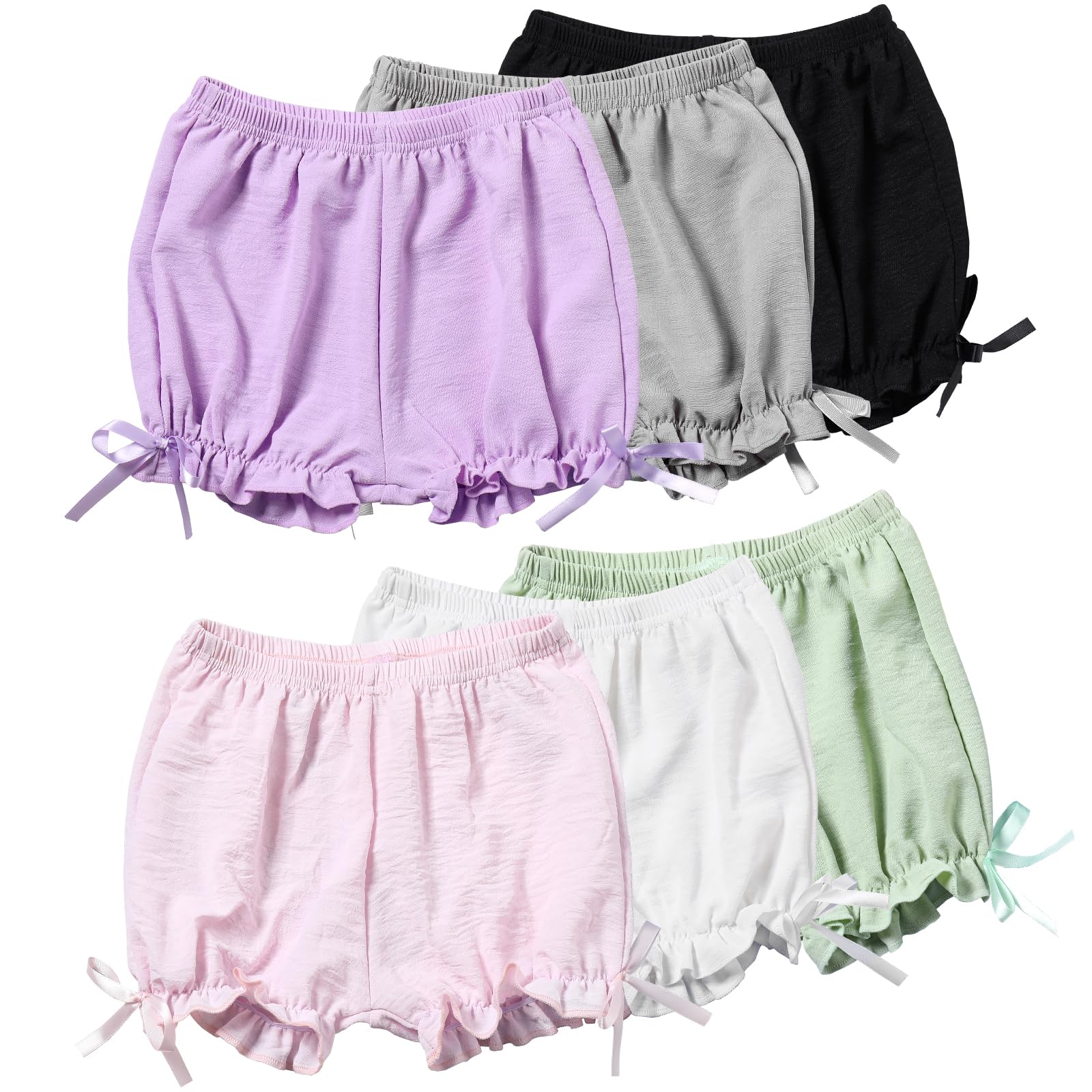 Photo 1 of ***SEE NOTES*** 
Chicduo 6 Pack Toddler Girls Multicolor Lolita Bloomers Maid Ruffle Pumpkin Pants Shorts, 9-10 Years