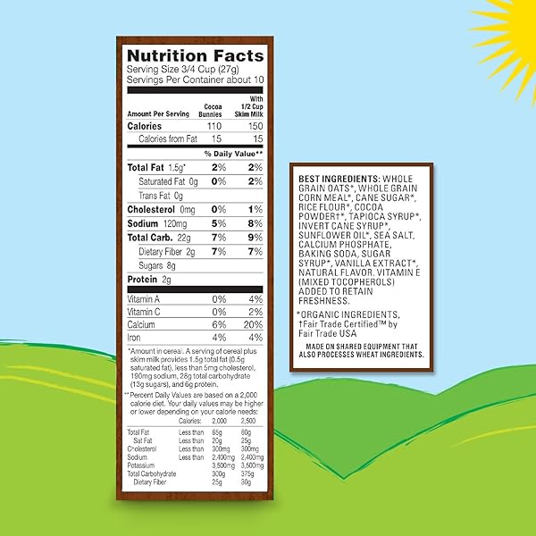 ANNIE’S ORGANIC COCOA BUNNIES CEREAL, 10 OZ (PACK OF 10)