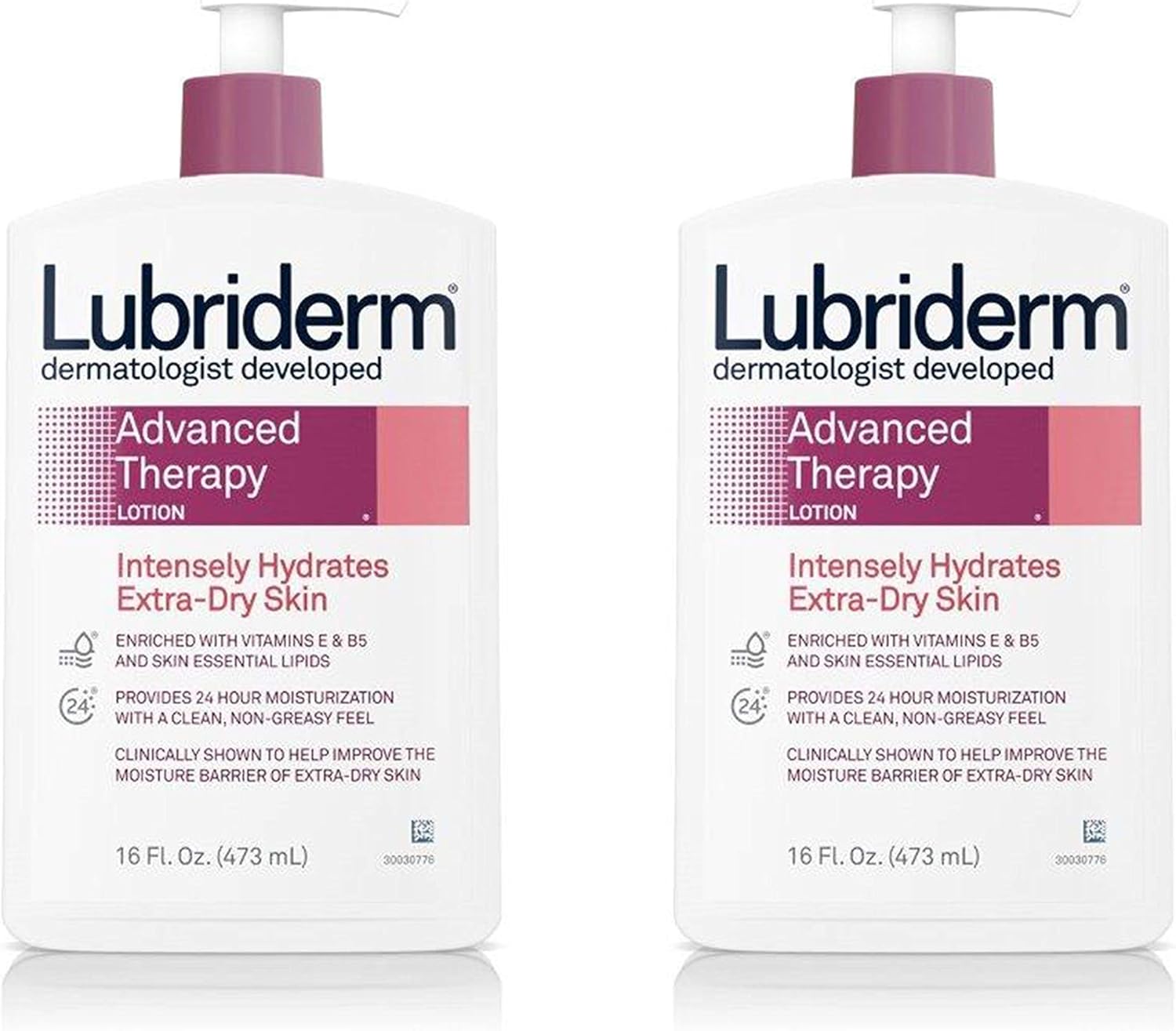 Lubriderm Intense Skin Repair Body Lotion, 16Ounce Pump Bottles (Pack