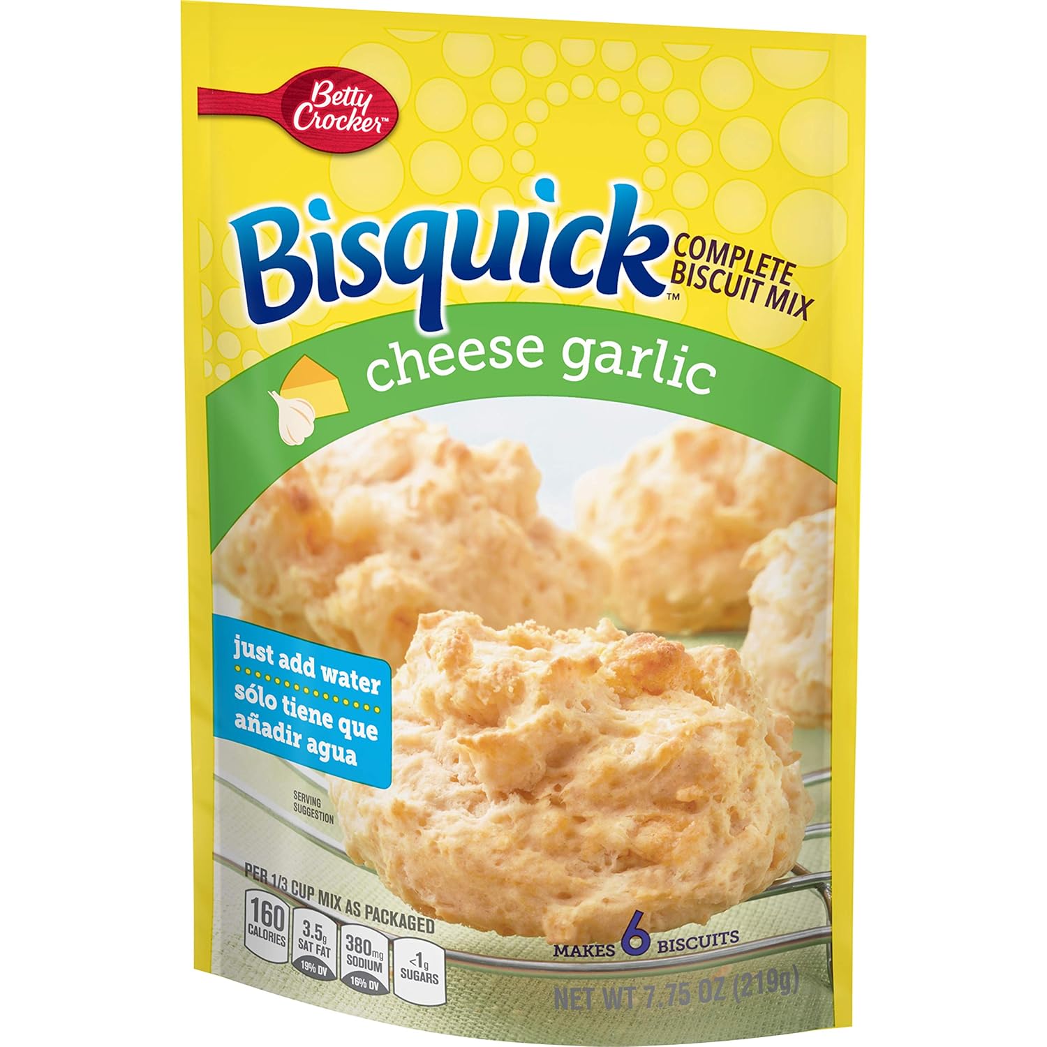 Amazon Com Betty Crocker Bisquick Cheese Garlic Complete Biscuit Mix 7 75 Oz Grocery Gourmet Food