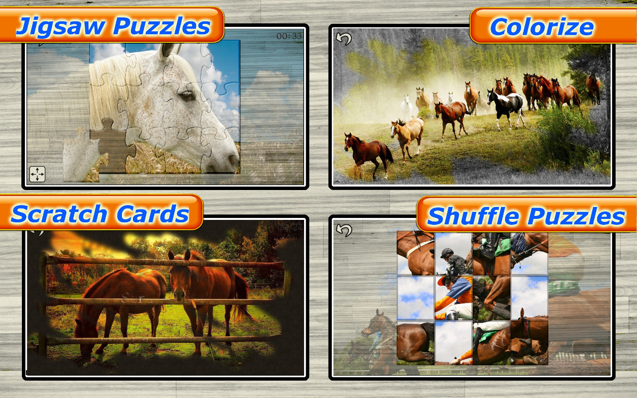 Mighty Horses Real Horse Picture Puzzle Games for kids Appstore for Android