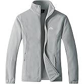 GIMECEN Women's Lightweight Full Zip Soft Polar Fleece Jacket Outdoor Recreation Coat With Zipper Pockets