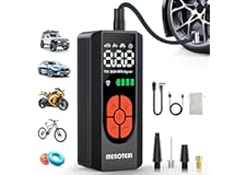 Tire Inflator Portable Air Compressor, 150PSI Portable Air Pump for Car Tires, Electric Bike Tire Pump with Digital Pressure 