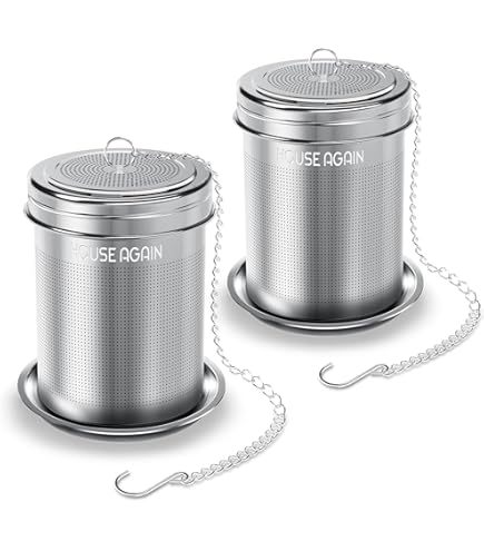 Geepen Lot De 2 Infuseurs à Thé Extra Fins En Acier Inoxydable Pour Thé En Vrac, Filtre à Thé En Métal, Boule à Thé En Maille, Accessoires Pour Feuilles De Thé, Café