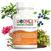 Hormex Rooting Hormone Powder #3 - Fast Roots for Softwood Plant Cuttings | Root Stimulator Compound: Propagate &amp; Clone Common Houseplants, Roses, Coleus, Fuchsias, Begonias, Geraniums &amp; More