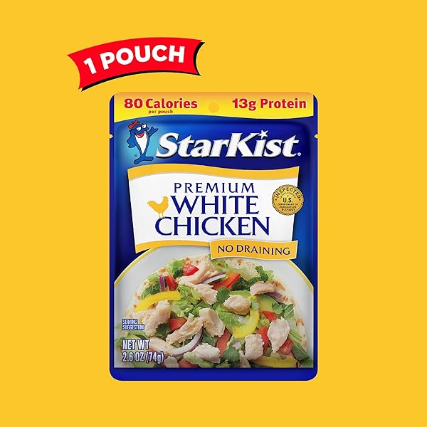 STARKIST PREMIUM WHITE CHICKEN – 2.6 OZ POUCH (PACK OF 1)